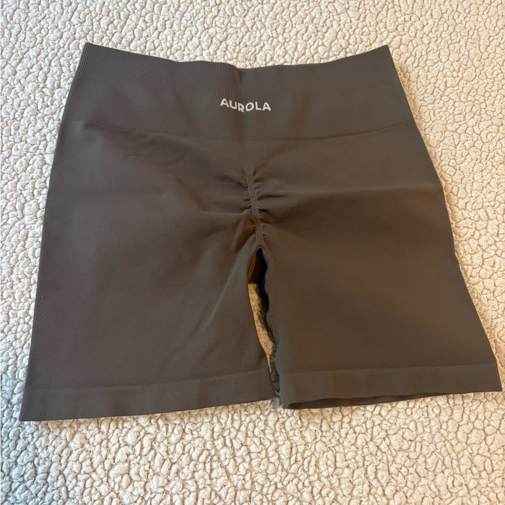 Aurola Brown Workout Shorts